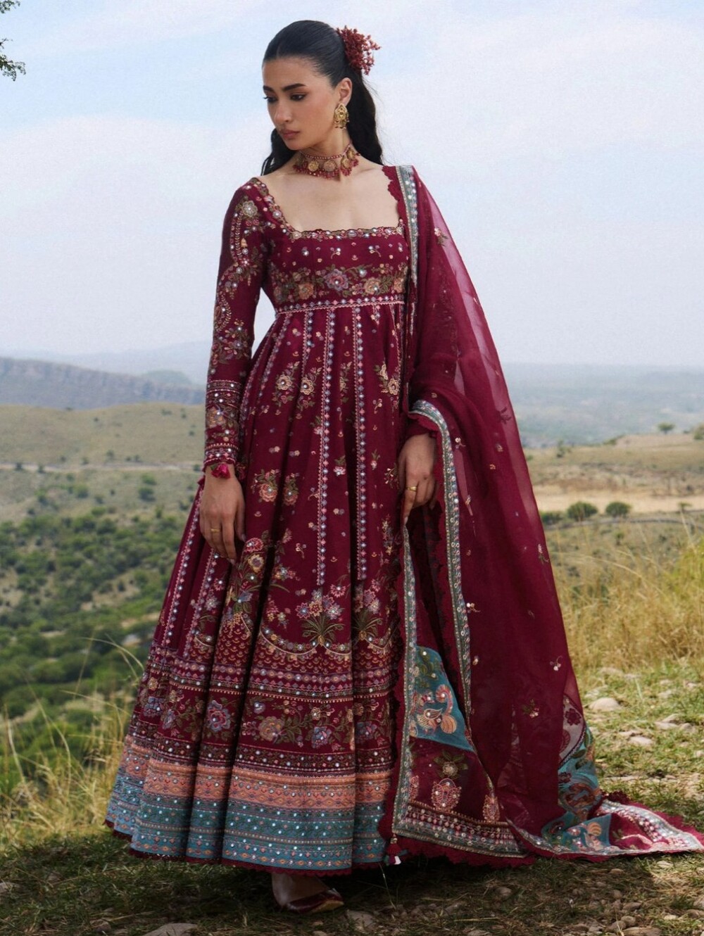 Hussain Rehar Designer Dress NWOT
